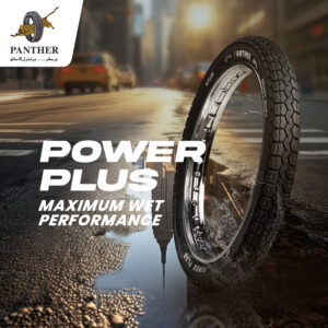 Panther Power Plus 2.50-17 (Rear) 8 PR - 70 CC - Motorcycle Tyre & Tube Set