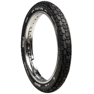 Panther New Bravo 2.50-17 (Rear) 6 PR - 70 CC - Motorcycle Tyre & Tube Set
