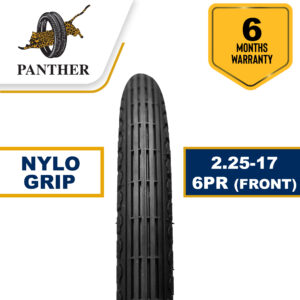 Panther Nylo Grip 2.25-17 (Front) 6 PR - 70 CC - Motorcycle Tyre & Tube Set